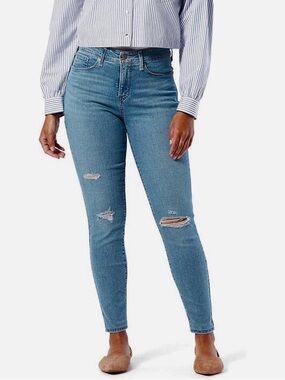 Levi Signature Gold Totally Shaping Mid Rise Skinny Stretch Jeans Plus Size 26